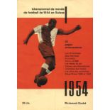 World Cup 1954. Rare Swiss preview magazin - Preview magazin of the World Cup 1954 in