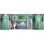 UEFA Euro 2016 match worn fb. shirt North Ireland - Original match worn shirt Northern Ireland