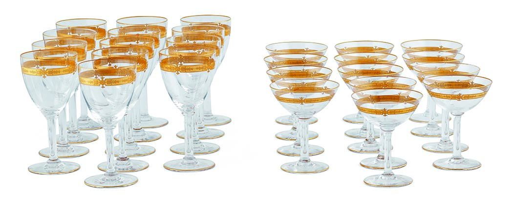 A French Cut Crystal Glass Set - Image 3 of 3