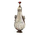 An Ottoman Silver Kohl Bottle