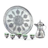 An Ottoman Silver Coffee Set