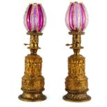 A Pair of French Oil Lamps