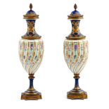 A Pair of Sevres Porcelain Vases