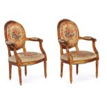 A Lot of Four French Armchairs