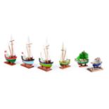 A Lot of 12 Sailing Boat Models
