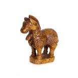 Caballo en jade tallado China, dinastía Qing, S. XIX Altura: 12,5 cm