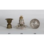 Sahumador de plata en su color y plata sobre dorada Trabajo otomano, periodo del Sultan Adülhamid II