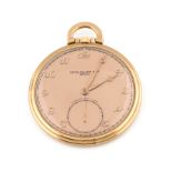 Reloj Lepine PATEK PHILIPPE extraplano,c 1940 en oro de 18K. nª 89315 Esfera en oro rosa con