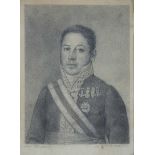 FRANCISCO ENRÍQUEZ Y GARCÍA (doc. 1791-1841) Retrato de caballero con condecoración de la orden de