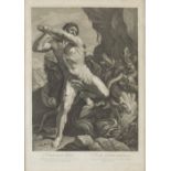 LUCA GIORDANO (inv) y AEGIDIO ROUSSELET (sculp) Hercule tuant l’hydre y Combat d’Hercule et d’