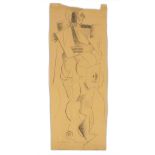 MANUEL ÁNGELES ORTIZ (Jaén, 1895 - París, 1984) Mujer desnuda, 1923 Grafito sobre papel. 38,5 x 14,5