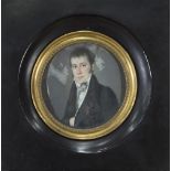 JOSÉ DELGADO MENESES (1775-1855) Retrati de caballero de la orden de Santiago 1808(?) Miniatura