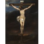 ALONSO CANO (Granada, 1601 - 1667) Cristo crucificado Óleo sobre lienzo. 87 x 66,5 cm. Firmado: “