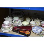 Various items of decorative china, etc.