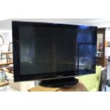 A Panasonic 42” HD TV, model no. TX-P42V10B.