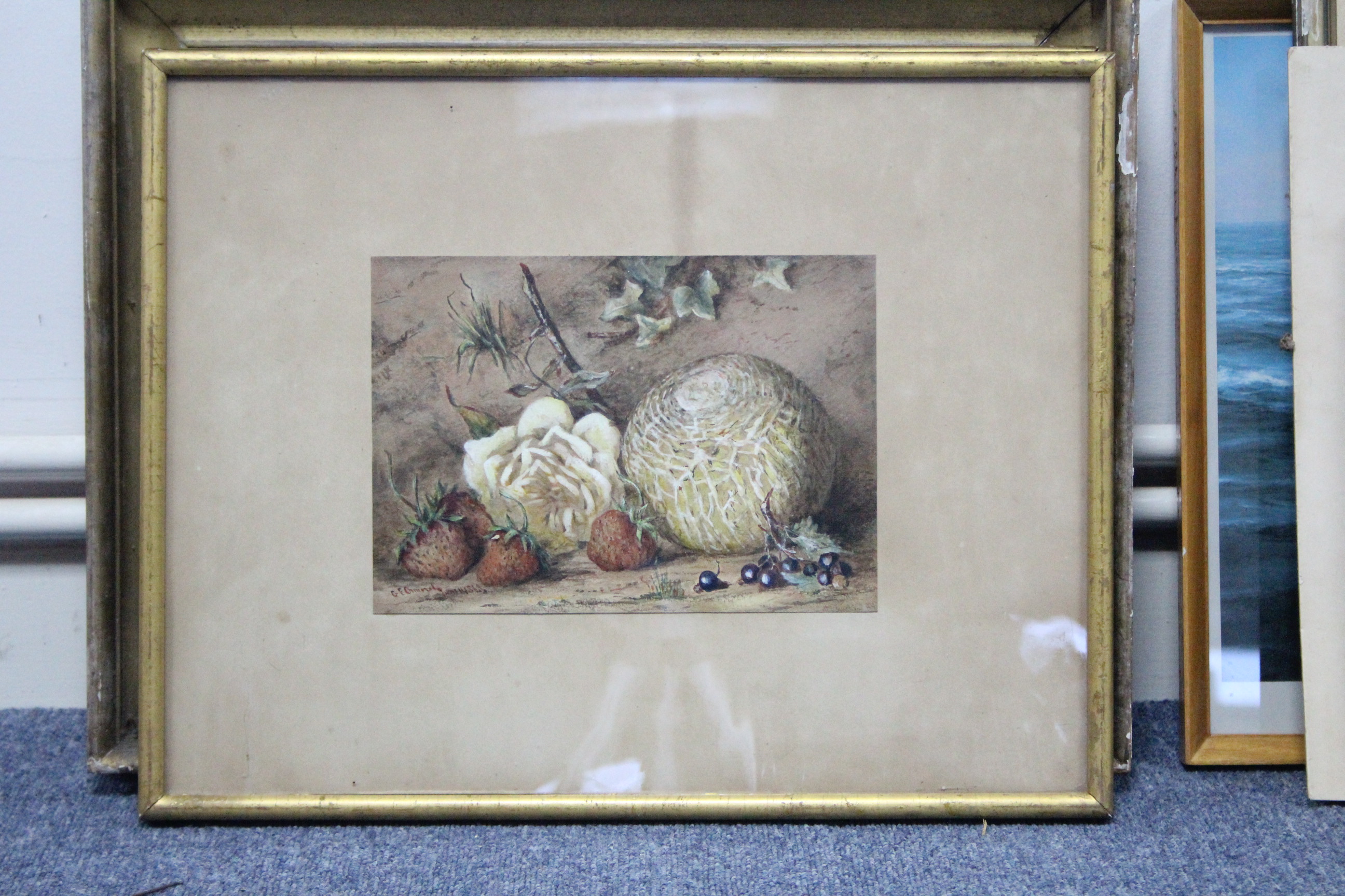 Various decorative paintings, prints & picture frames. - Image 8 of 21