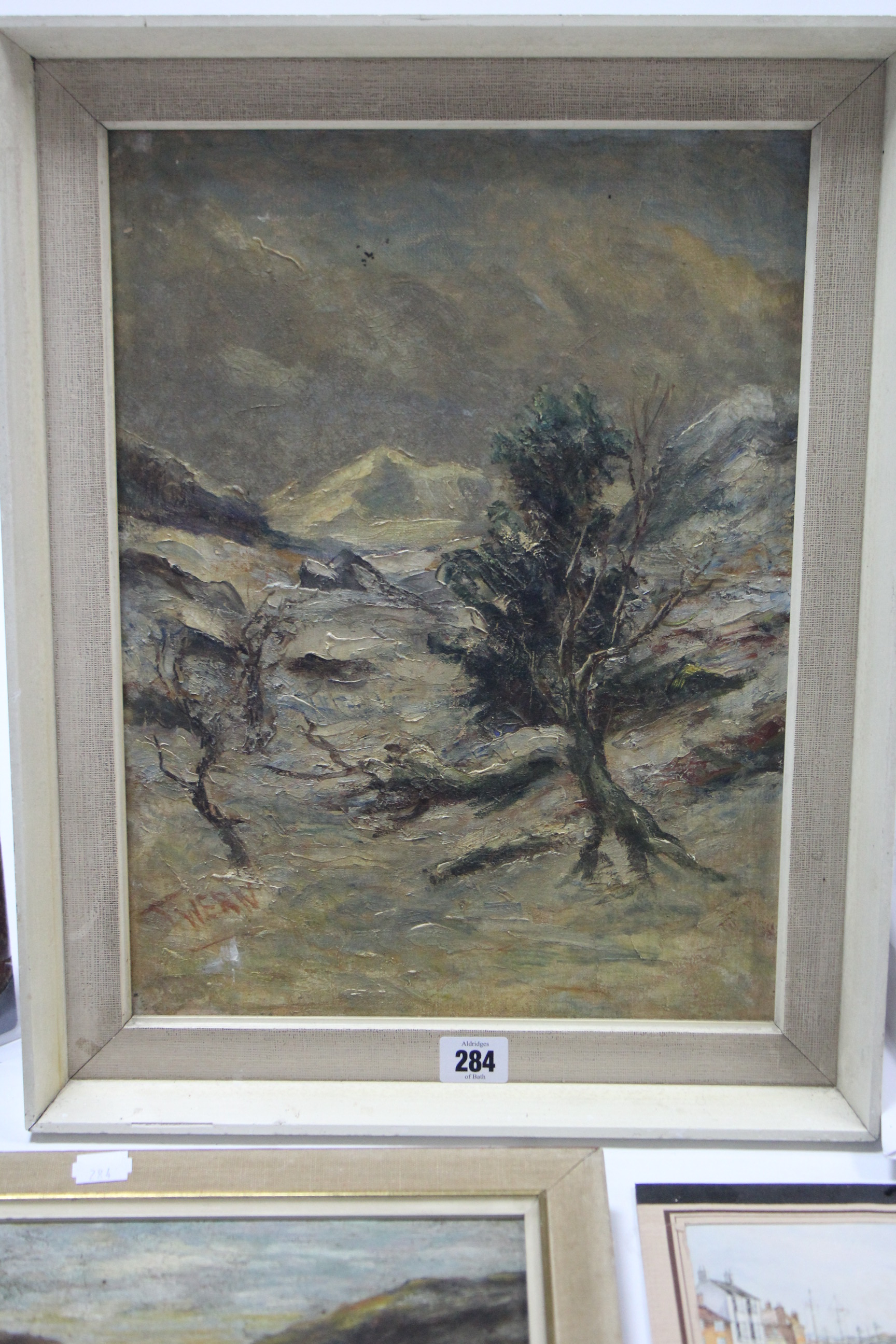 Two oil paintings – rural scenes; & various illustrations, books, etc. - Image 2 of 3