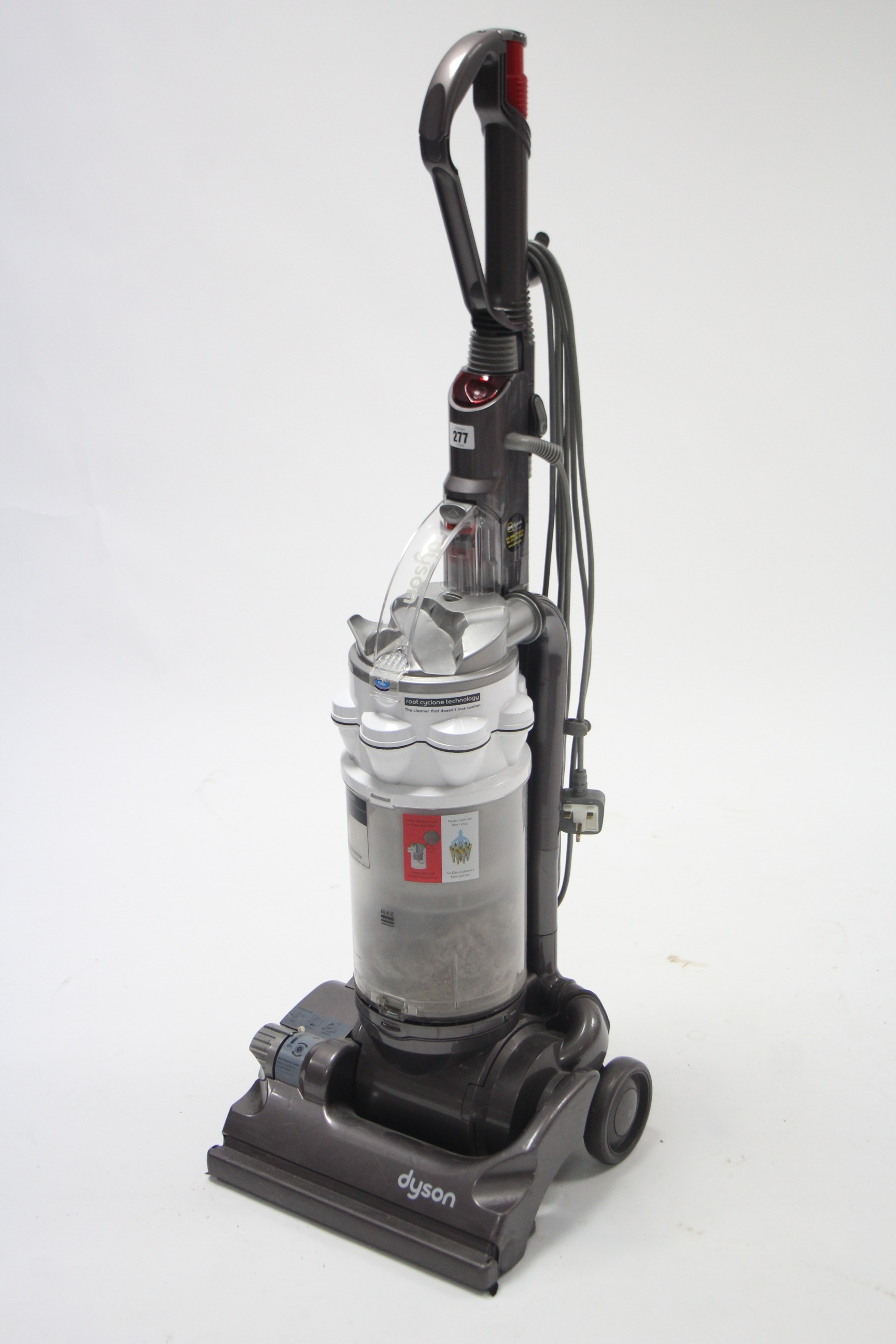 A Dyson upright vacuum cleaner, w.o.