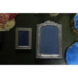 Two small silver photograph frames; various items of plated cutlery; five vintage ladies hats;