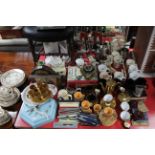 Various items of decorative china, pottery, metalware etc.