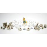 Seventeen various items of crested china; approximately thirty various thimbles; a Babycham