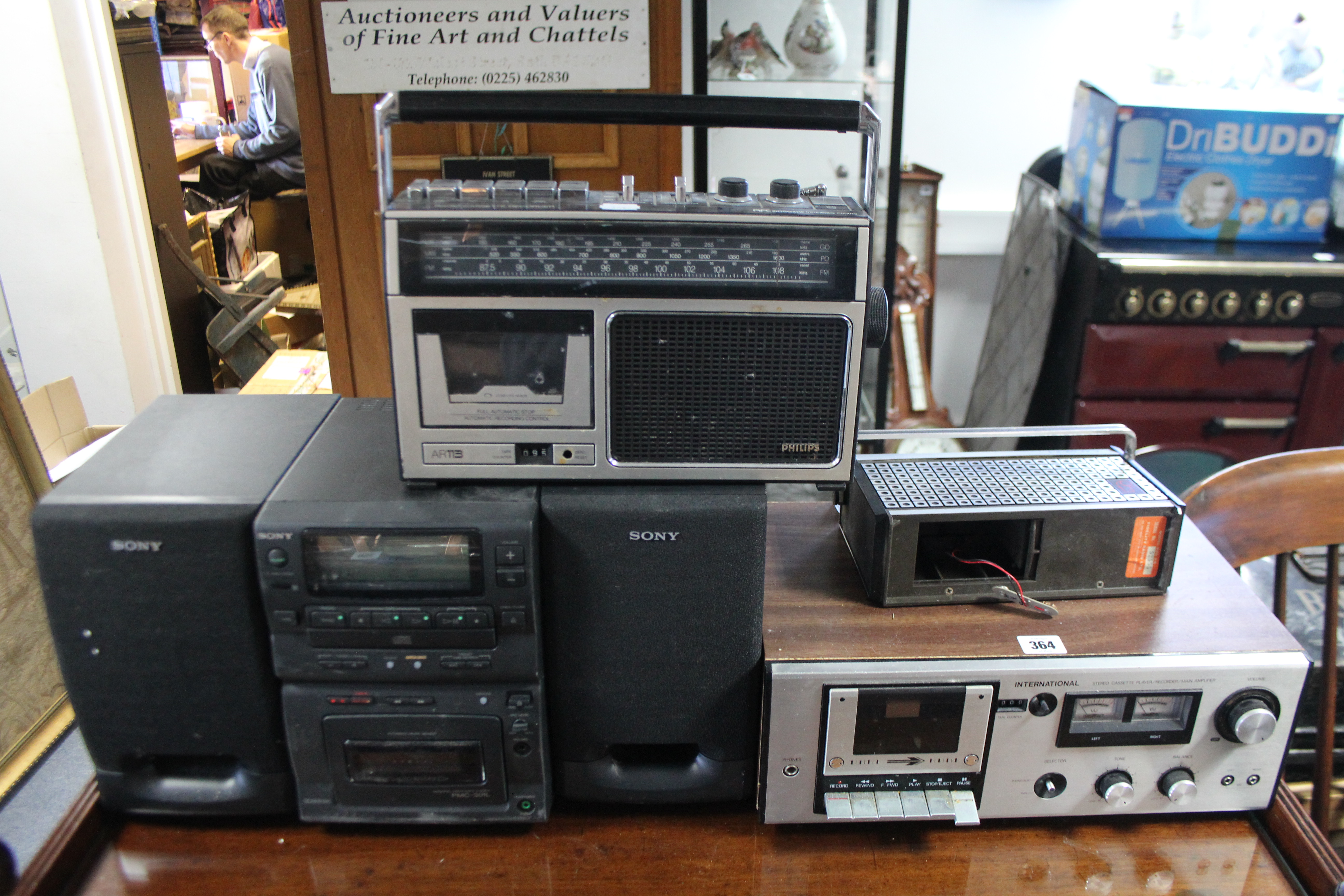 An International stereo cassette player/recorder/main amplifier; a Sony Personal Component System;