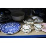 Various items of decorative china & pottery; together with two ladies’ parasols; various books,