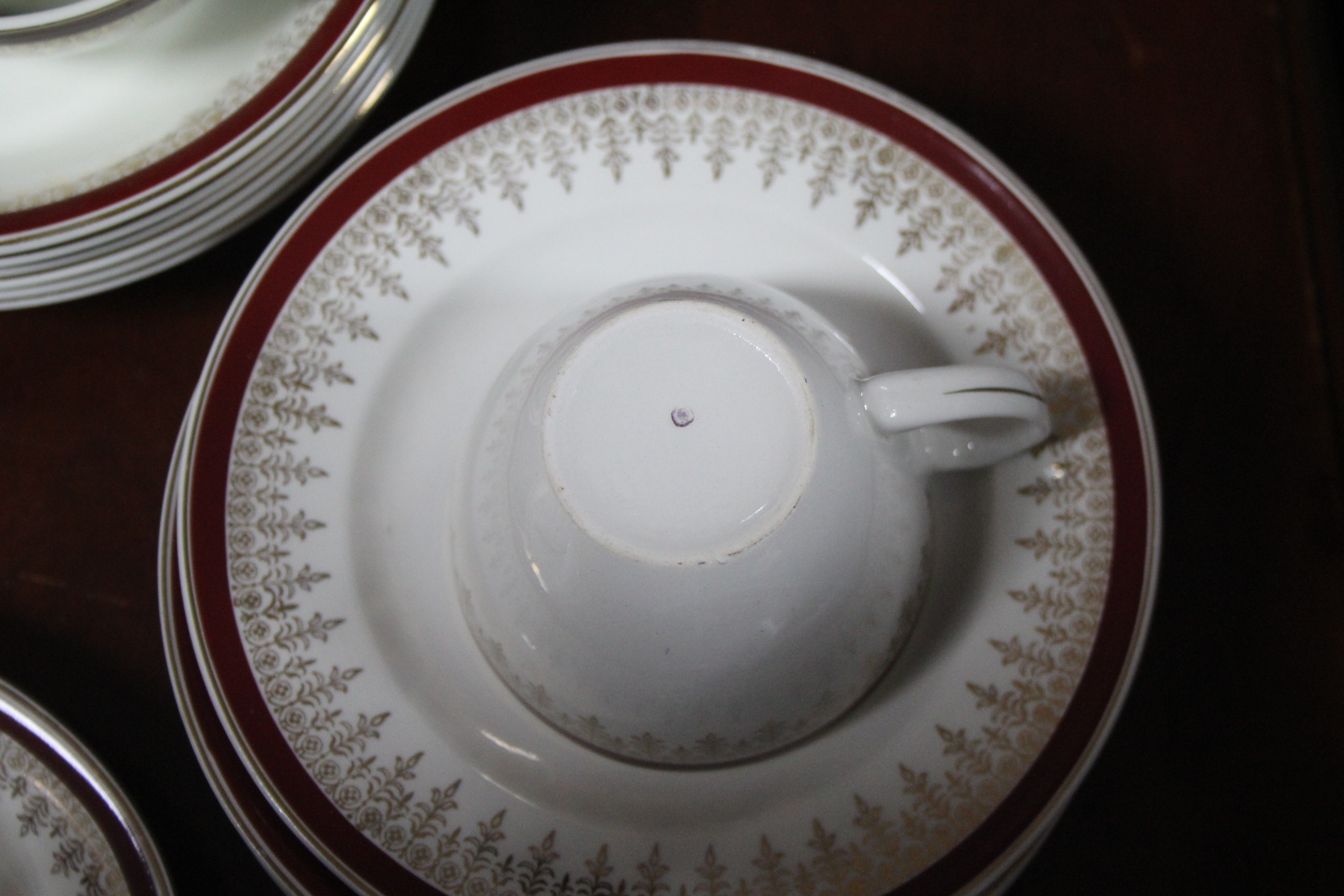 A Broadhurst ironstone china "Lemon Grove" pattern twenty-seven piece part dinner & coffee - Image 2 of 5