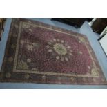 A LARGE PERSIAN PATTERN MACHINE MADE RUG BY JEFFERIES OF NORTHAMPTON,