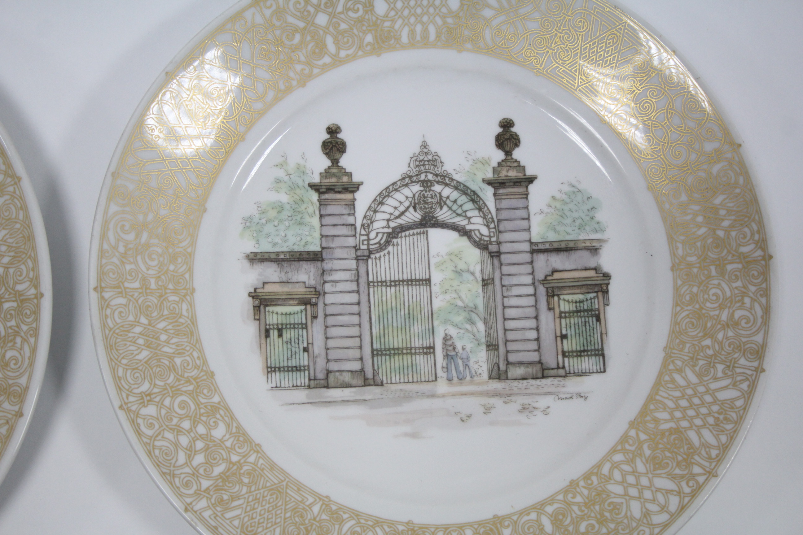 A set of twelve Royal Copenhagen porcelain “Portraits of Old Copenhagen” plates; 10½” diam. - Image 14 of 15