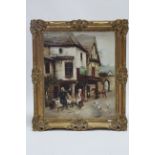 Various decorative paintings; prints; & picture frames.