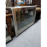 A Lincat pie oven in silvered-finish case, 28” wide, w.o.