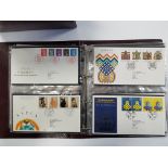 A collection of 170 G. B. First Day Covers, 1987-2001, in two ring binder albums.