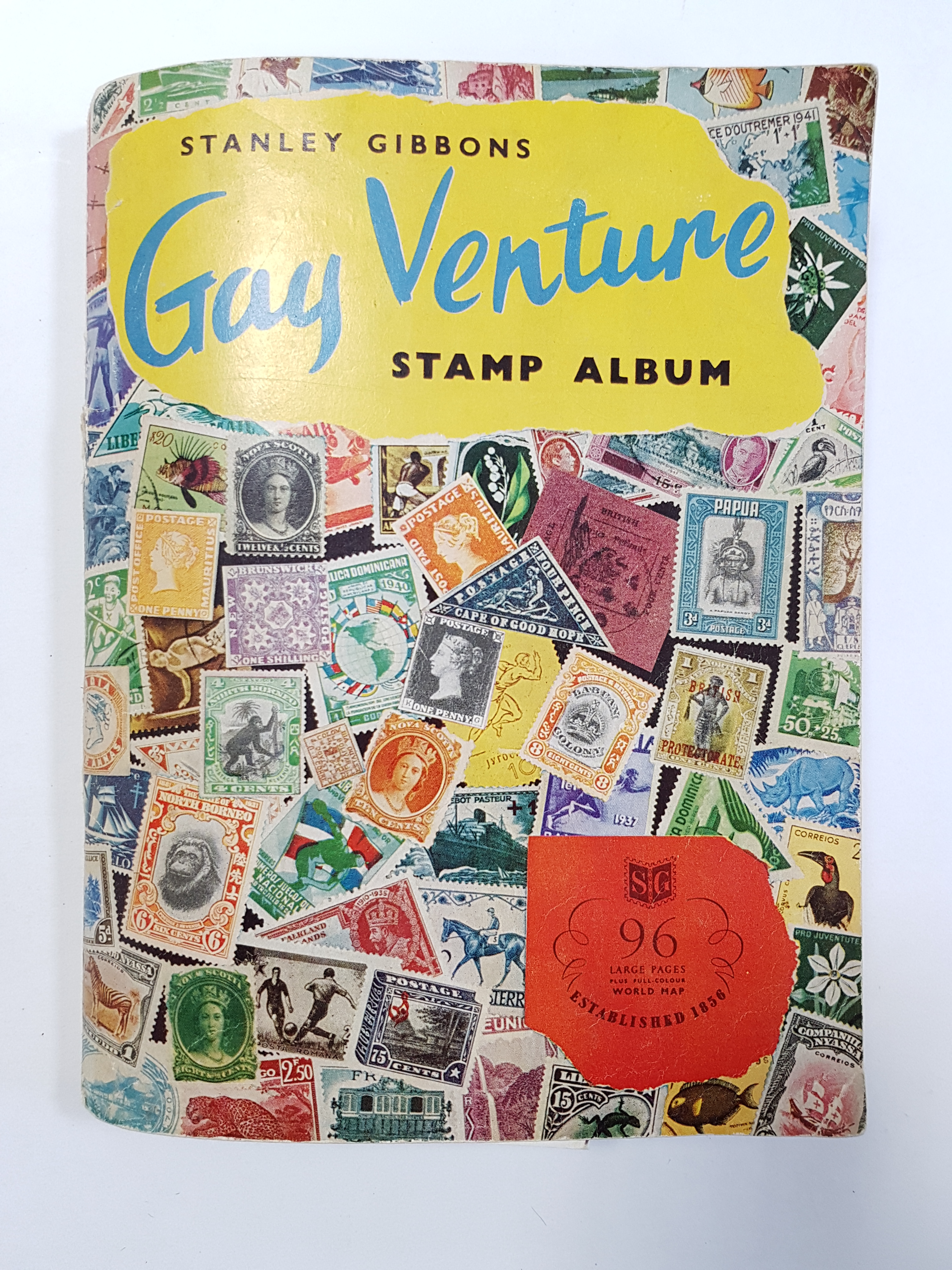 A Gay Venture stamp album & contents, various covers, etc.