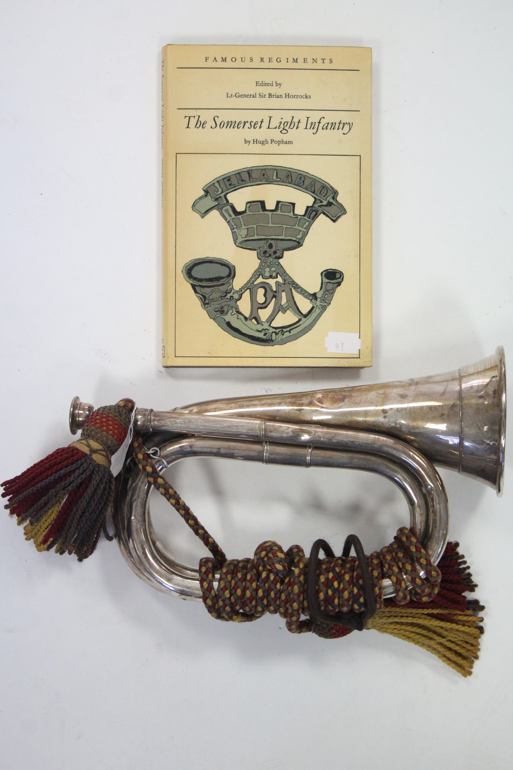 A WWI 4th Somerset Light Infantry regiments chrome plated bugle, inscribed “HENRY POTTER & CO. 36 - Image 2 of 6