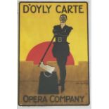 THREE VINTAGE D’OYLY CARTE OPERA COMPANY COLOURED POSTERS FORMING ONE PICTURE, “THE GOLDOLIERS”, “