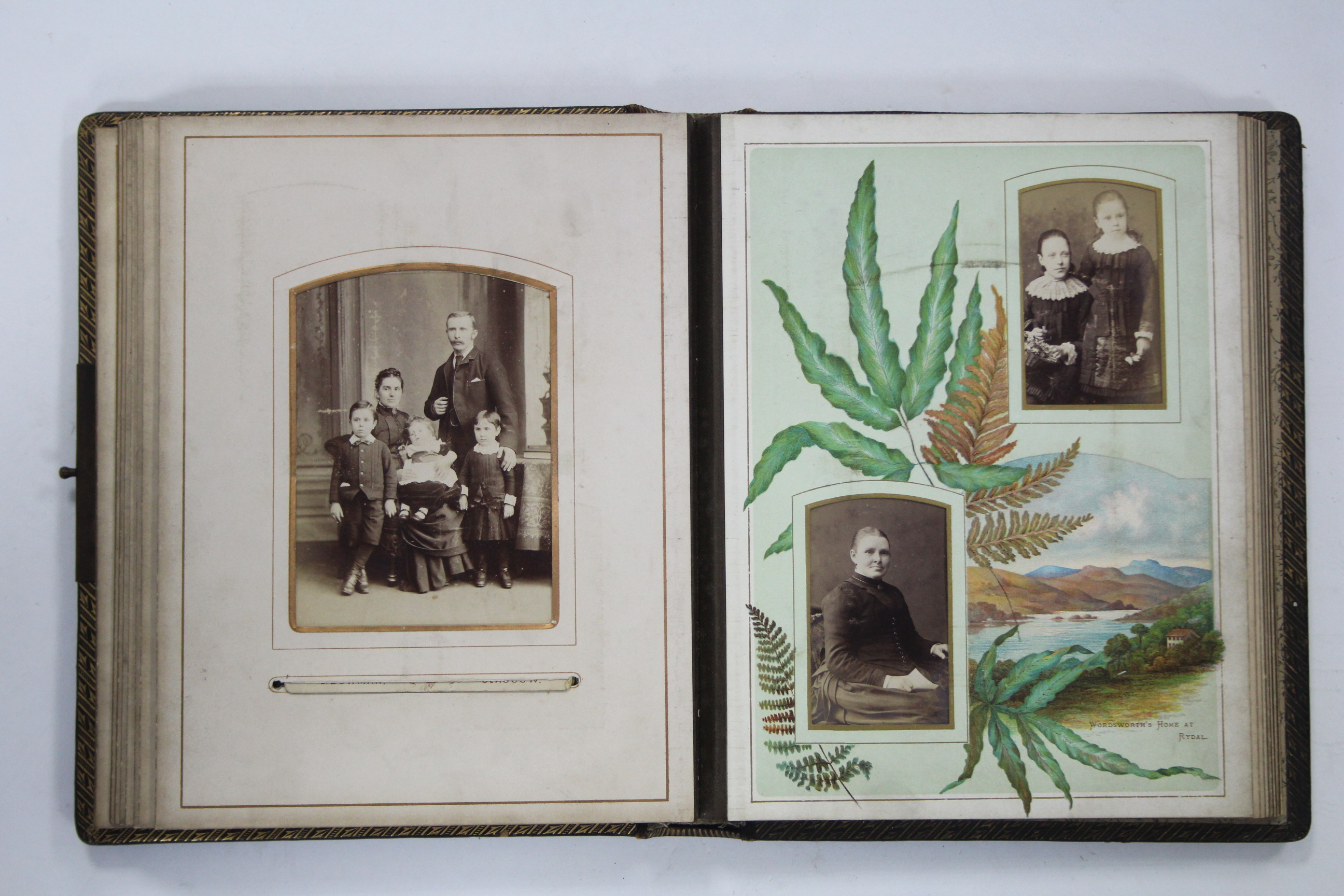 A Victorian leather-bound family photograph album containing forty-six black & white carte-de-visite - Image 9 of 9