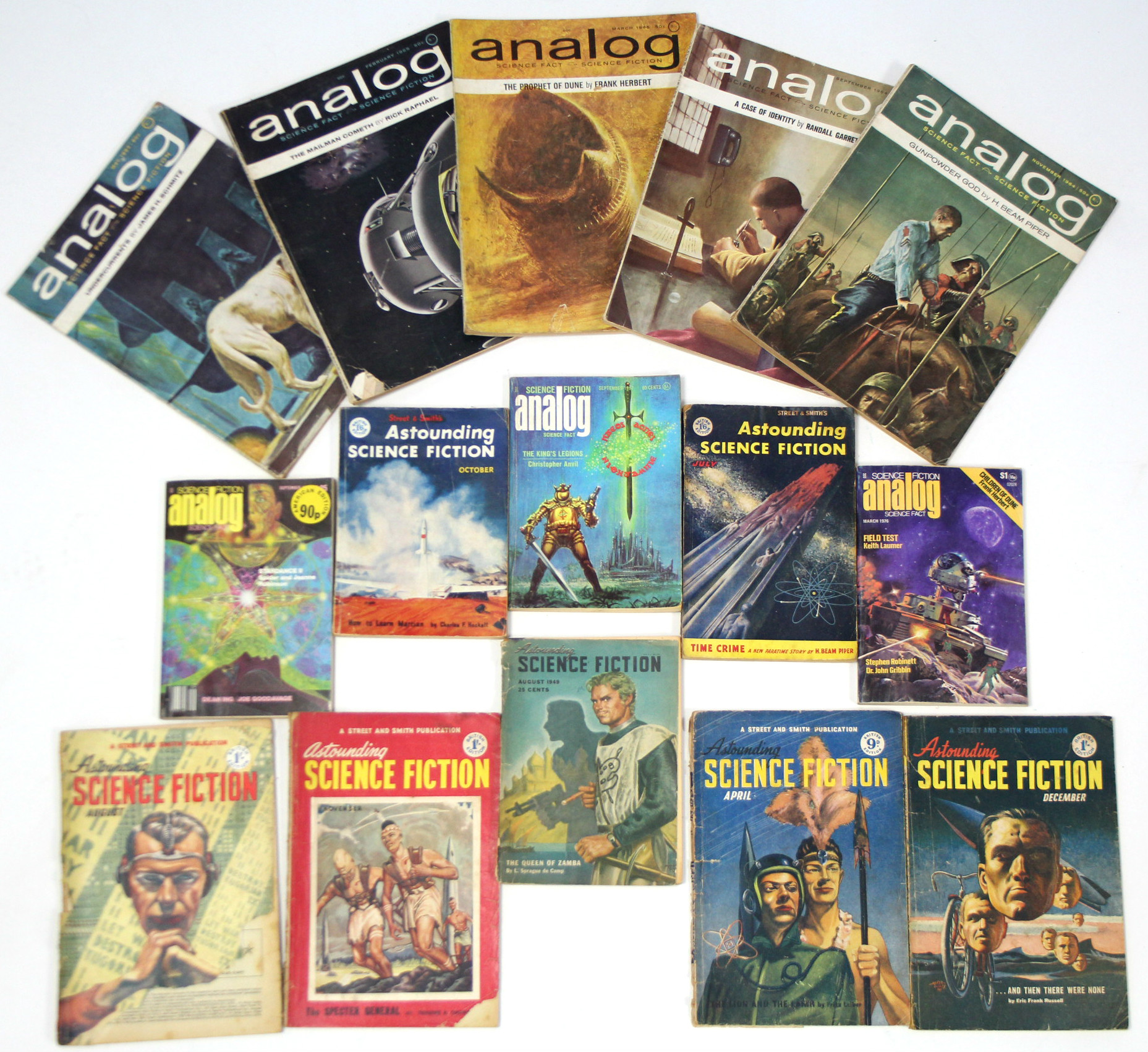 Approximately four hundred volumes of Analog Science Fiction; together with various other volumes