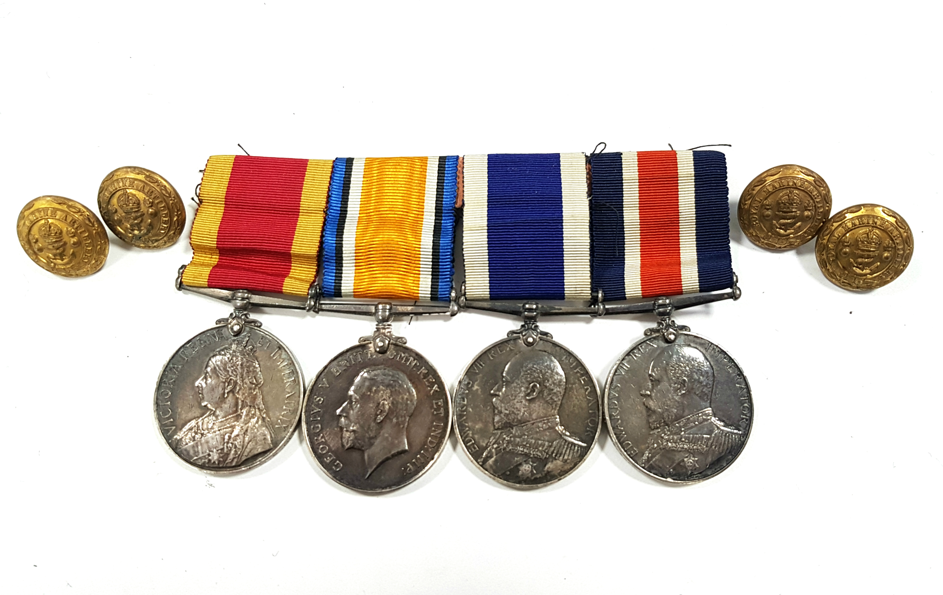 A GROUP OF FOUR NAVAL MEDALS, to Cpl/Sgt. F. A. BODGER, R. M. A., comprising: China War Medal