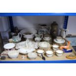 Various items of decorative china, pottery, platedware, etc. part w.a.f.