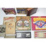 A 1970’s Intellect Games board game “Hare and Tortoise”; together with various other games & books.