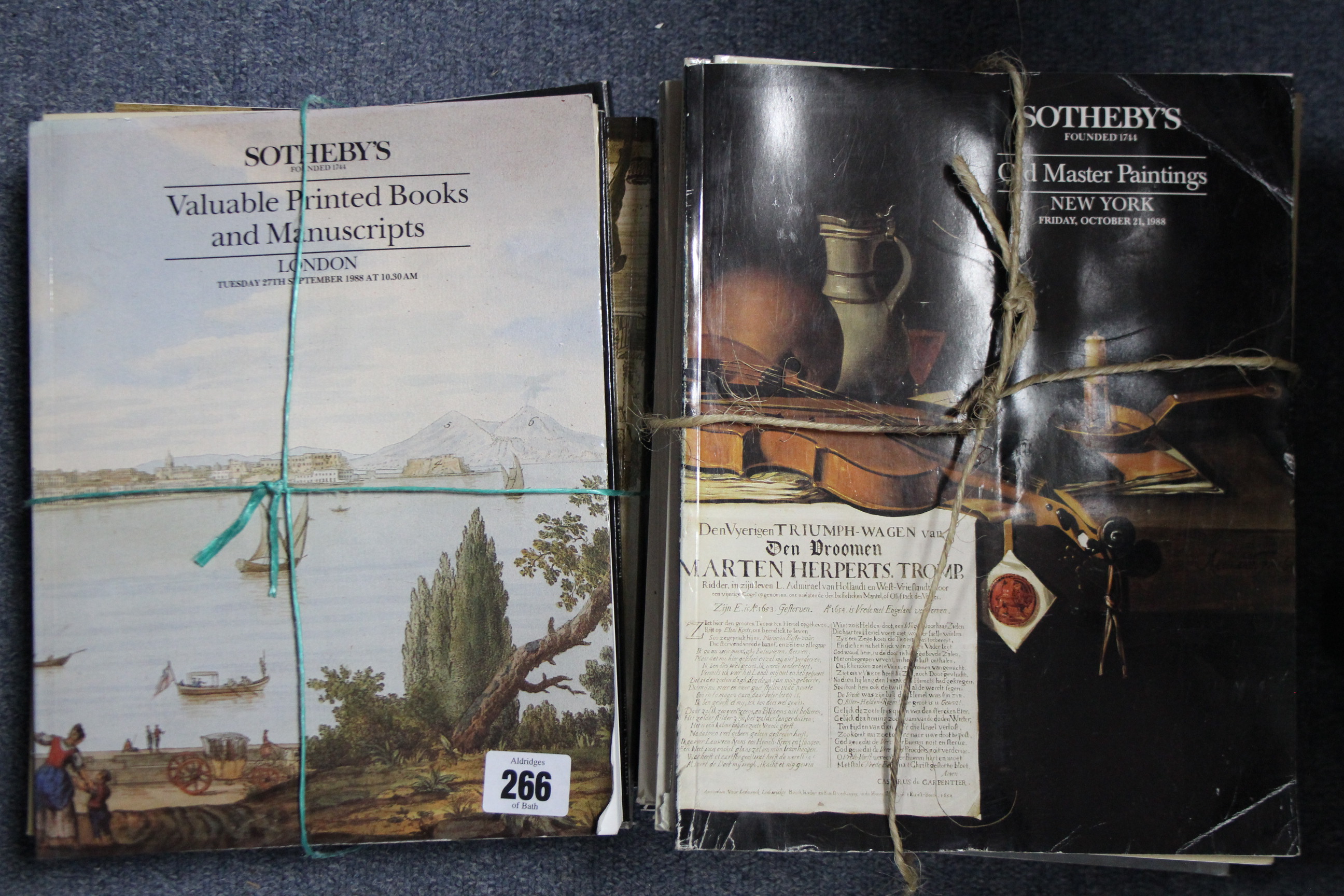 Approximately one hundred various auction-room catalogues.