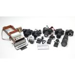 Various cameras & accessories.