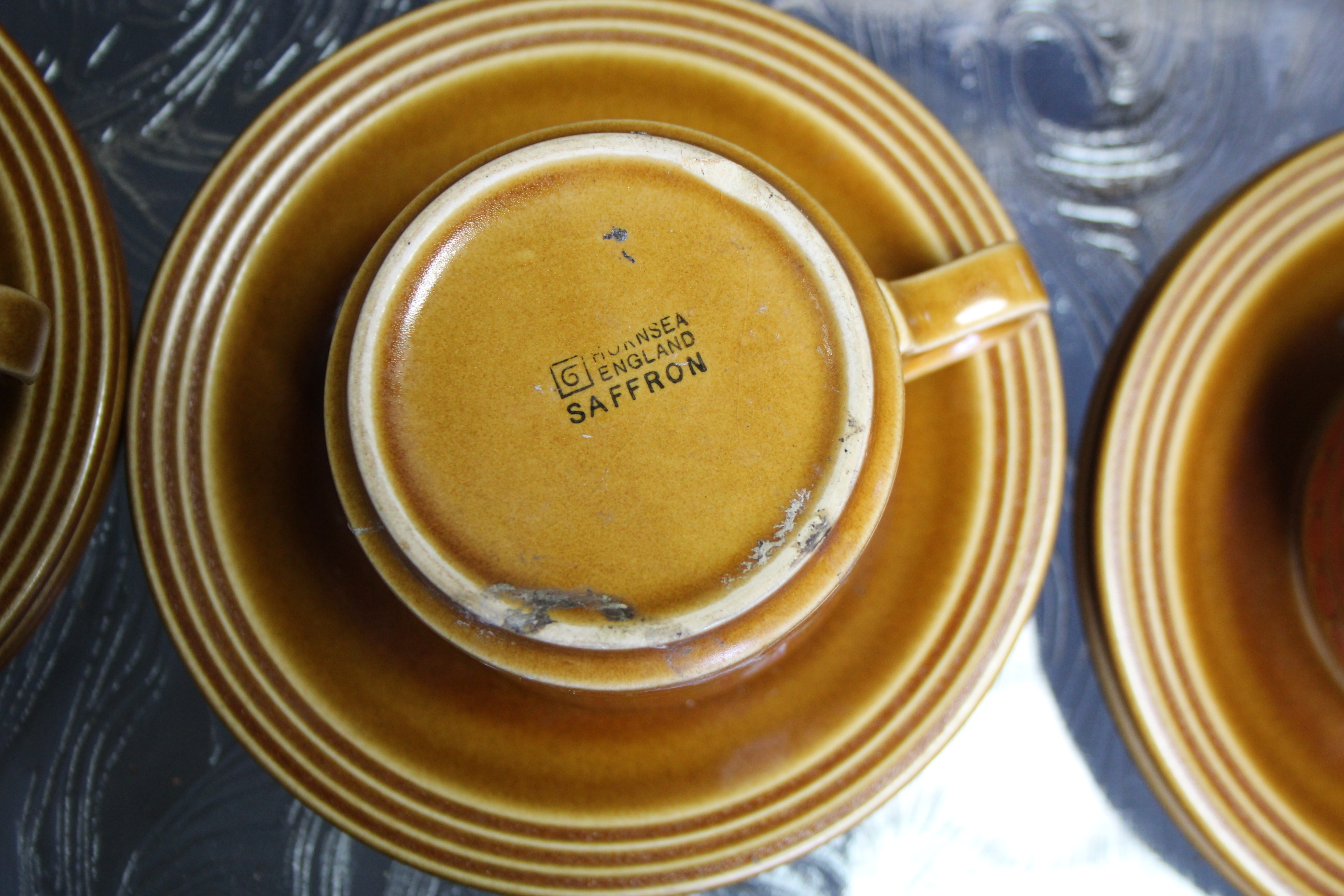 A Hornsea pottery “Saffron” pattern sixty-nine piece extensive dinner & coffee service; & two - Image 5 of 5