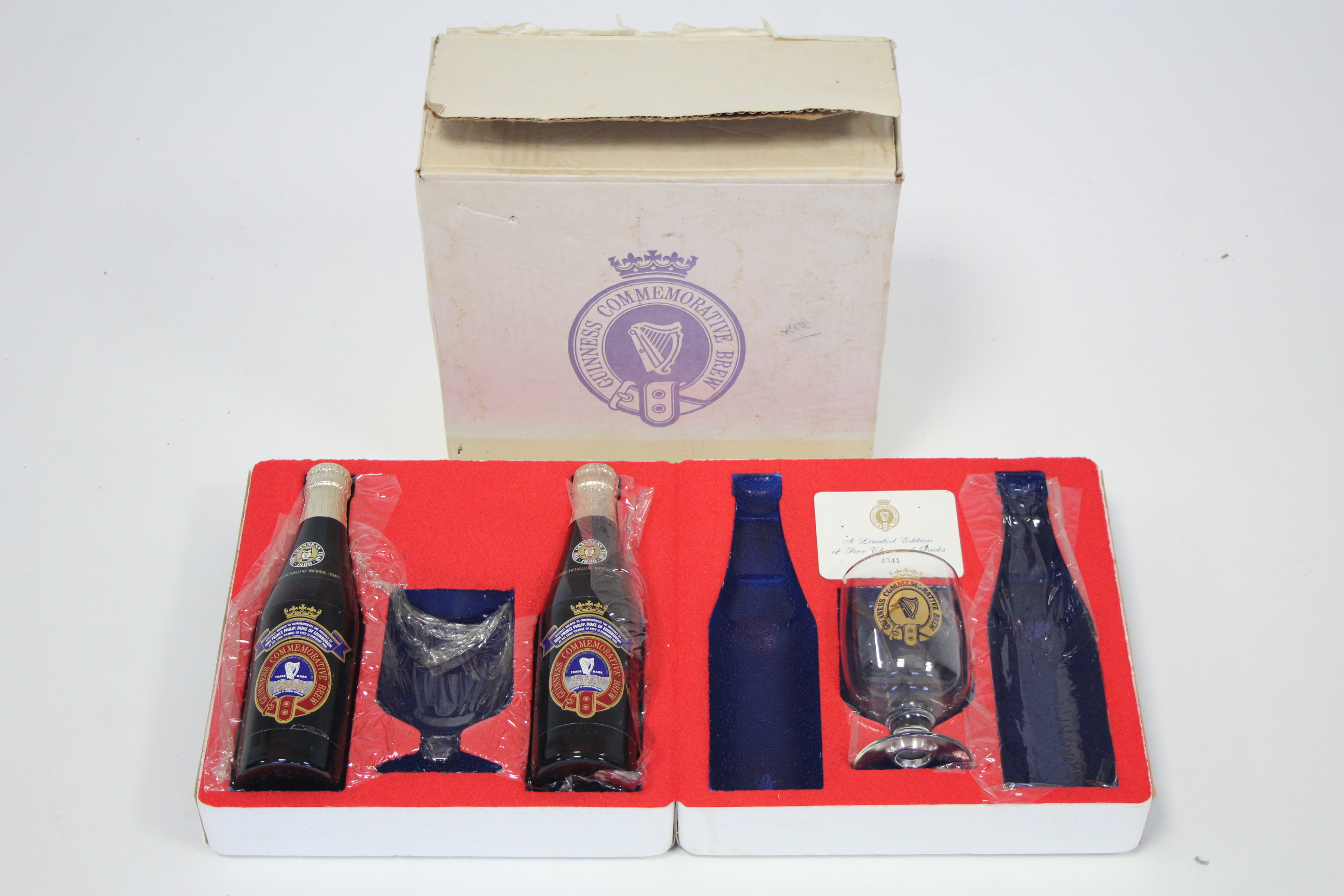 A Limited Edition “Guinness Commemorative Brew Set to Commemorate the Presence of H. R. H. Prince