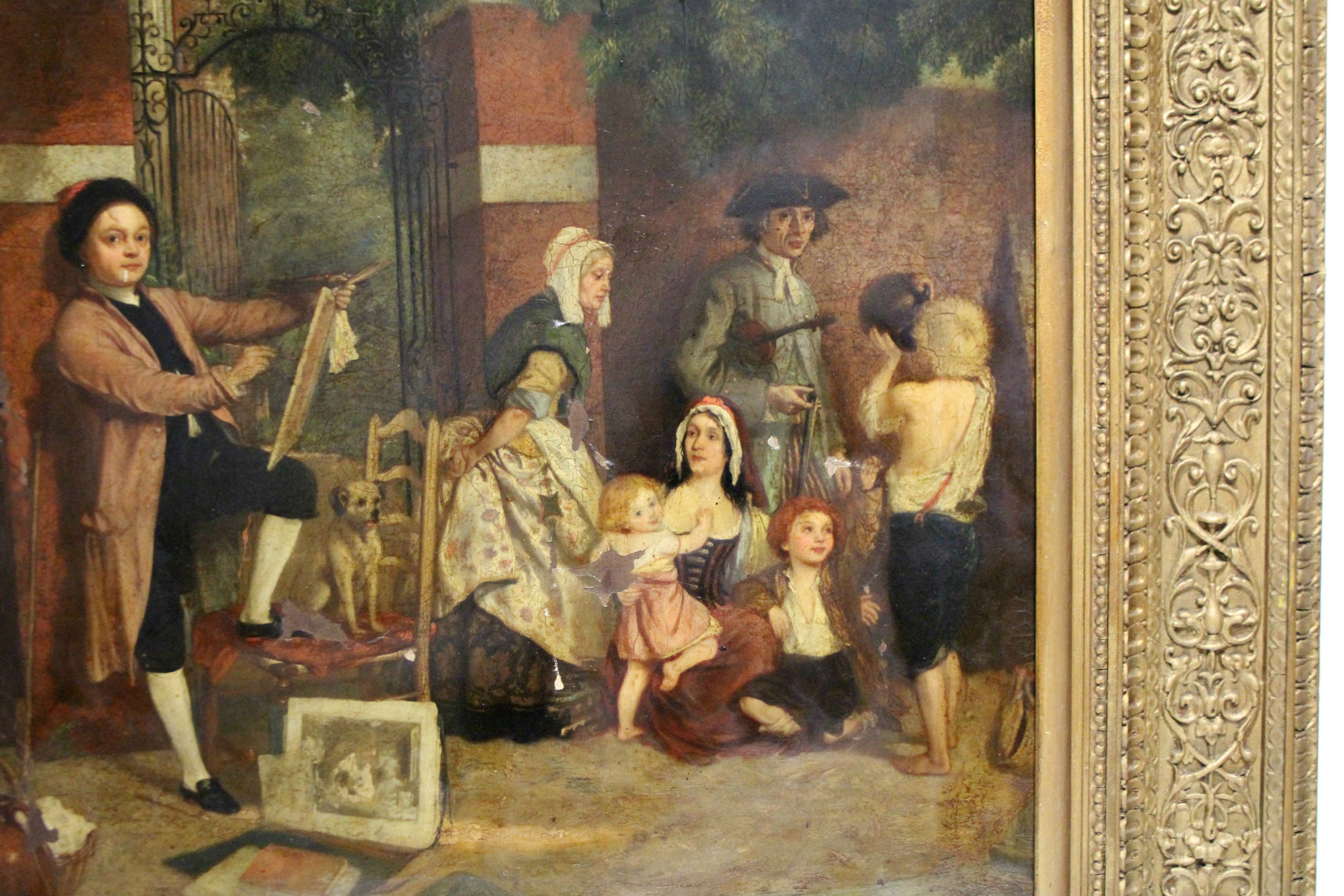 DUVALL, Thomas George (1810-1880). William Hogarth painting a canvas outside his house in - Image 5 of 7