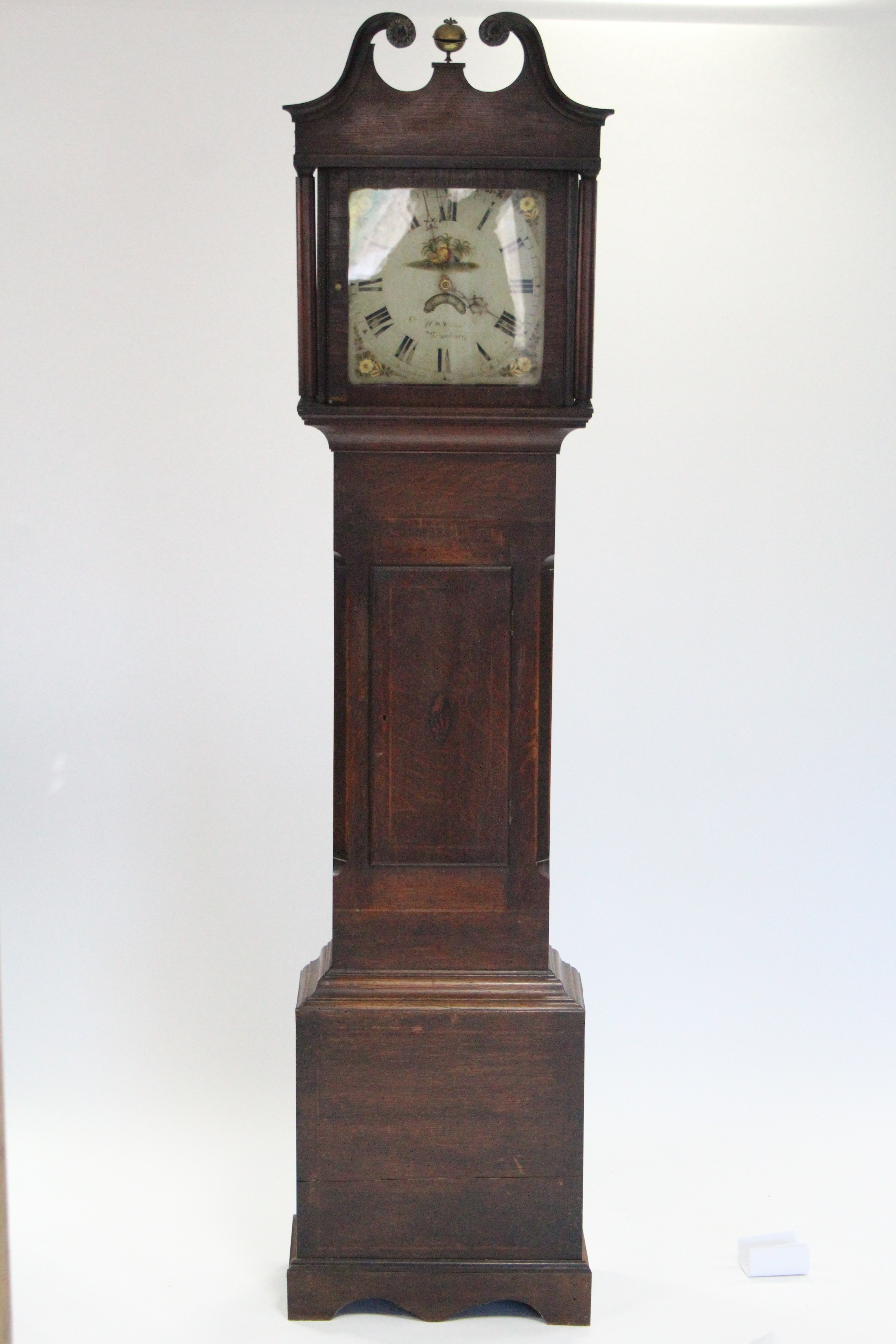 An early 19th century longcase clock, the 12” square painted dial signed: “H. W. Cready, - Image 2 of 7