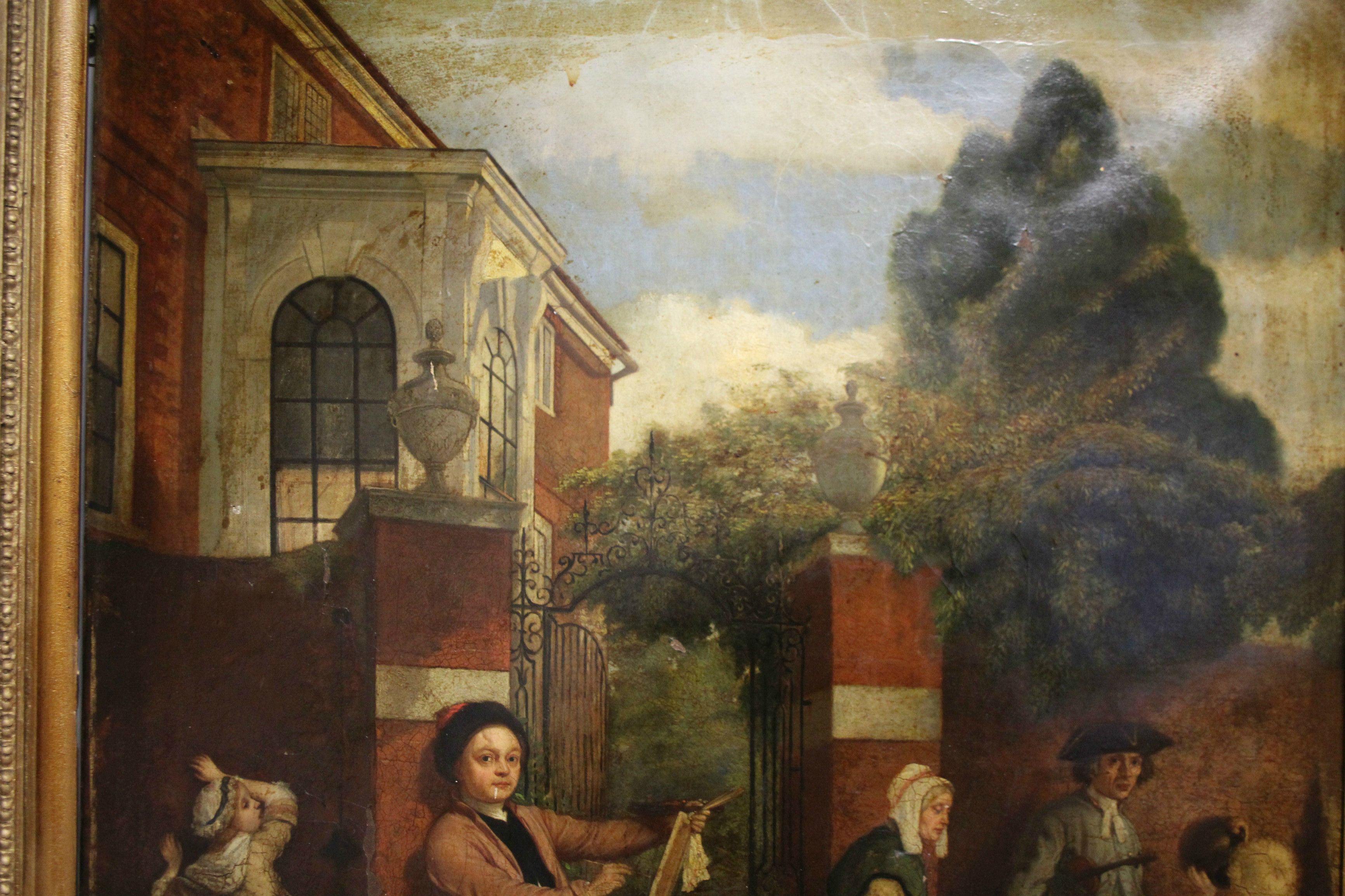 DUVALL, Thomas George (1810-1880). William Hogarth painting a canvas outside his house in - Image 4 of 7