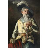 BELLI, Enrico. (Active second half 19th century). Three-quarter length portrait of a seated