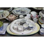 Various items of decorative china & pottery, part w.a.f.